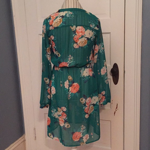 SALE 3/$20 Green floral dress by Old Navy - Picture 3 of 6